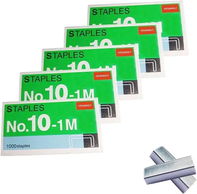 Main image of 5000Pcs No.10 Staples, #10 Mini Staples, No.10 Tiny Staple,Silver | Not Suitable for Standard 1/4"(24/6 or 26/6) Staplers, Fits Mini Staplers, Such as Swingline Tot 50, Max HD-10D,Bostitch Mini