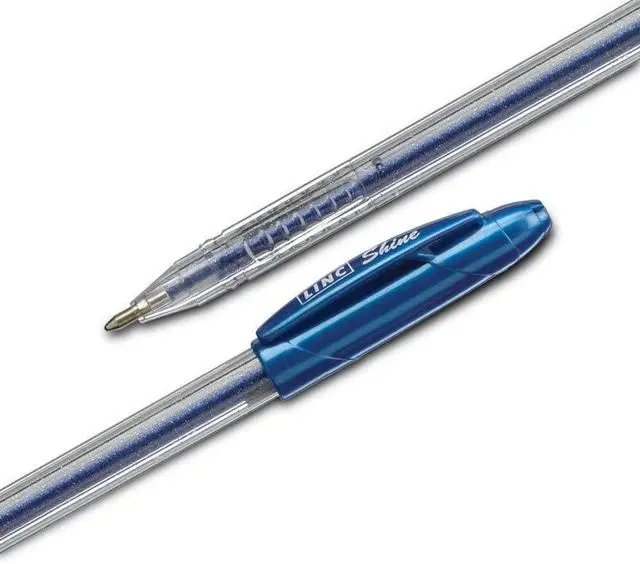Alt view image 3 of 3 - linc Shine Glitter Gel Pen, 10 CT Assorted | 1.0mm Medium Tip Size, Contoured Grip, Broad for Thick Vibrant Lines, Stocking Stuffer