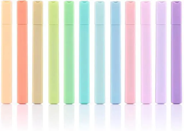 Main image of konket- Aesthetic Bible Highlighters No Bleed, Cute Pastel Highlighters, 12 pcs Chisel Tip
