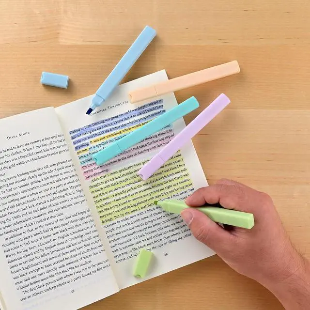 Alt view image 5 of 7 - konket- Aesthetic Bible Highlighters No Bleed, Cute Pastel Highlighters, 12 pcs Chisel Tip