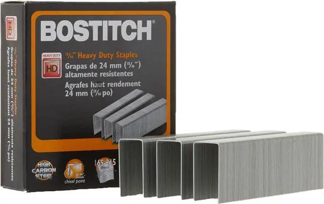 Main image of Bostitch Heavy Duty Staples, 165-215 Sheets, 15/16 Inch (24mm) Leg, 1,000 Per Box (SB3515/16HC-1M)