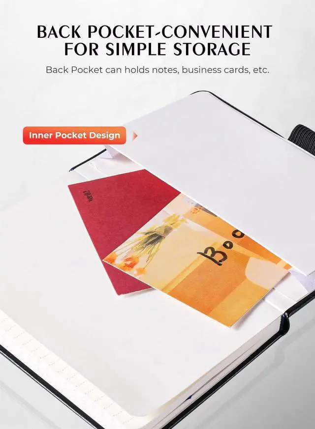Alt view image 4 of 7 - AISBUGUR Pocket Notebook, Small Notebook, 2-Pack Total 320 Pages,3.7" x 5.7" Pocket Notebook (2 Pack, Black1) | small notepad mini notebook Total 320 Pages
