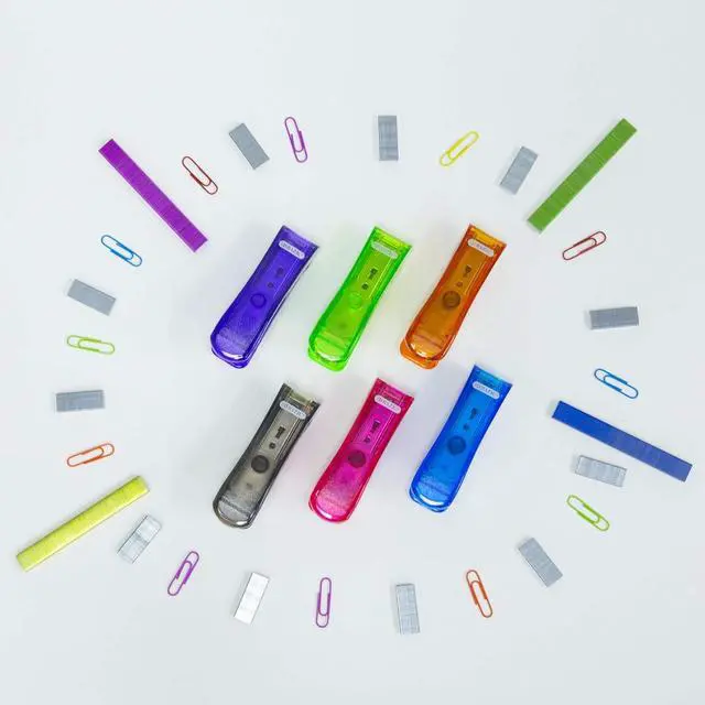 Alt view image 3 of 7 - BAZIC Staples Standard (26/6) Metallic Color 3000/Pack, Stapler Refill Standard Size Staple, Assorted Colors, 1-Pack | Refill standard staplers