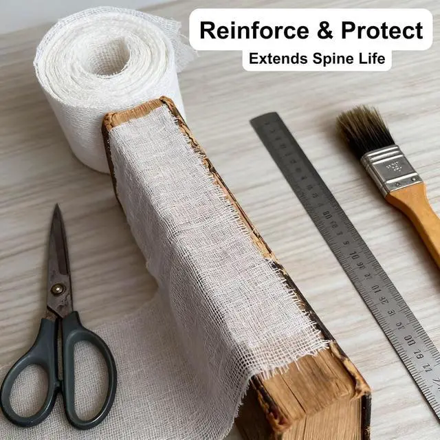 Alt view image 5 of 7 - Book Binding Cloth for Book Repair and Rebinding, 36 x 36 Inch | 36 x 36 inch book cloth for repairing and reinforcing book spines, handmade journals, scrapbooks, and bookbinding projects