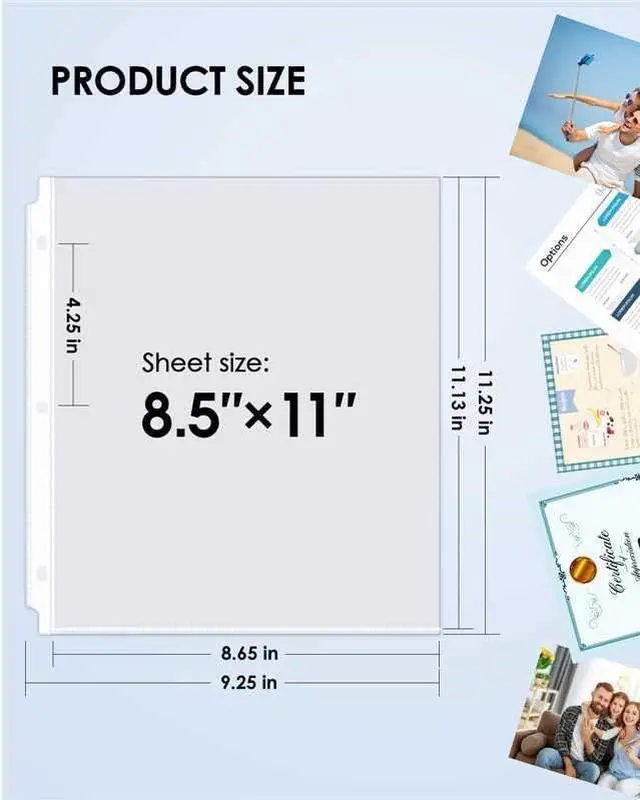 Alt view image 7 of 7 - KTRIO Heavy Duty Sheet Protectors for 3 Ring Binder 30 Pack, 8.5 x 11 | Extra Thick Clear Page Protectors, Acid-Free Letter Size Plastic Paper Sleeves, Top Loading for Office, School, Home