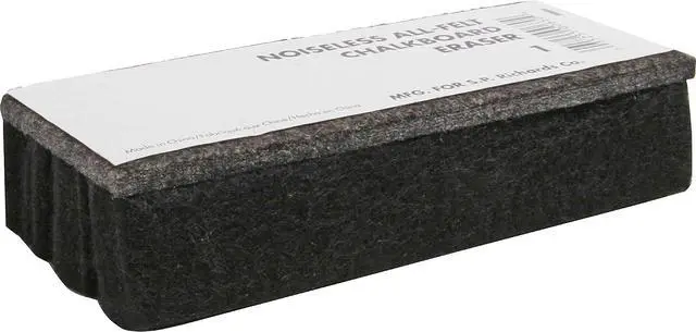 Main image of Sparco SPR1 Chalkboard Eraser, All-Felt, Dustless, Black, 6 x 2 1/2