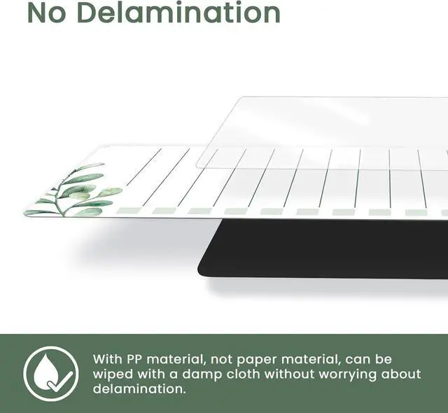 Alt view image 6 of 7 - ALEZEL Dry Erase List Board for Fridge Magnetic | Refrigerator to Do List White Board Set, Includes 4 Pcs Greenery Dry Erase Grocery Checklist Whiteboards, 4 Markers + Eraser