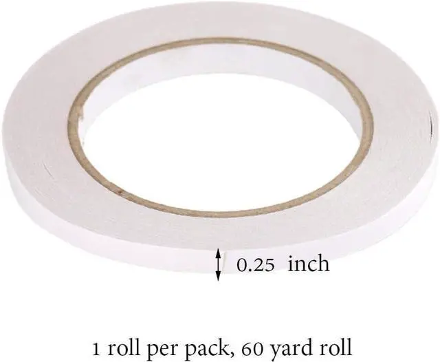 Alt view image 2 of 6 - MagiDeal Basting Tape, Double Faced, 1/4 inch, Clear, 1 roll per Pack, 60 Yard roll