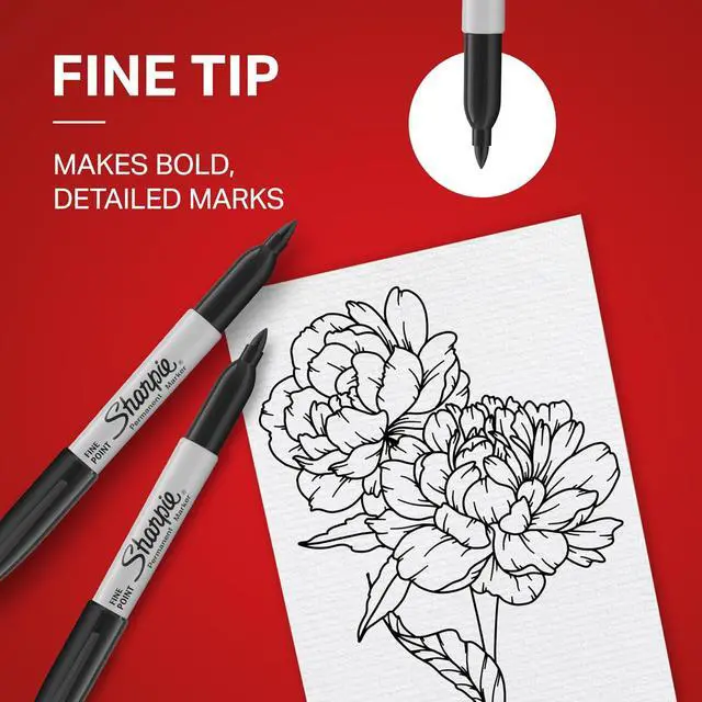 Alt view image 4 of 6 - Sharpie Permanent Markers, Fine Point