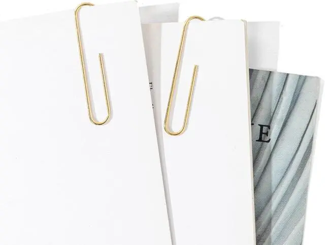 Alt view image 3 of 6 - 100pcs Gold Paper Clips,Large Paper Clip 2 Inch Jumbo Paperclips,Smooth Heavy Duty Clips Office Supplies Ideal for Bookmark