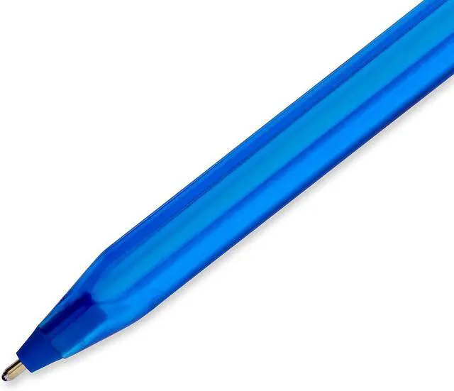 Alt view image 3 of 5 - Paper Mate InkJoy 100ST Ballpoint Pens, (1.0mm) Medium Point, Blue, Box of 12 (1951256)
