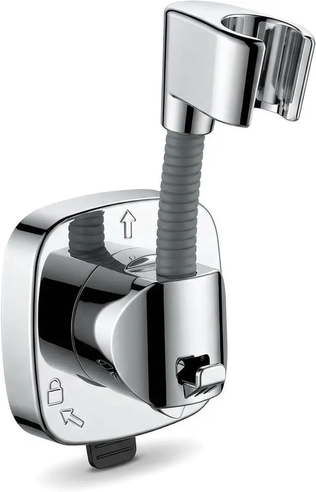 Main image of Suction Cup Shower Head Holder with Storage Hook, 360° Adjustable Handheld Shower Wand Holder, No-Drill Locking Mount, Supports Up to 22 lb (10 kg), Rust-Resistant for Bathroom and RV