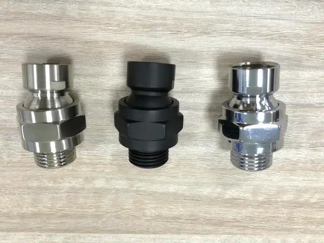 Alt view image 5 of 7 - Matte Black Shower Head Swivel Ball Adapter | 360° Brass Chrome, Adjustable, G1/2 Universal Shower Arm