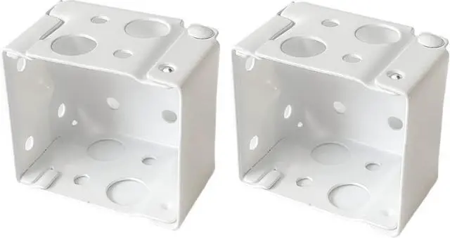 Main image of Cutelec Box Mounting Bracket 1set for 1-1/2" Blinds White Color Window Blinds Headrail Bracket