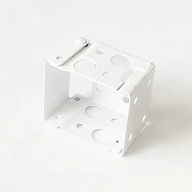 Alt view image 5 of 6 - Cutelec Box Mounting Bracket 1set for 1-1/2" Blinds White Color Window Blinds Headrail Bracket