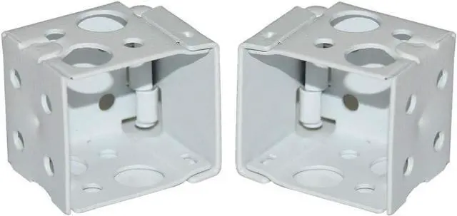 Main image of Cutelec Box Mounting Bracket 1set for 1" Mini Blinds White Color Window Blinds Headrail with 1"x1" Size