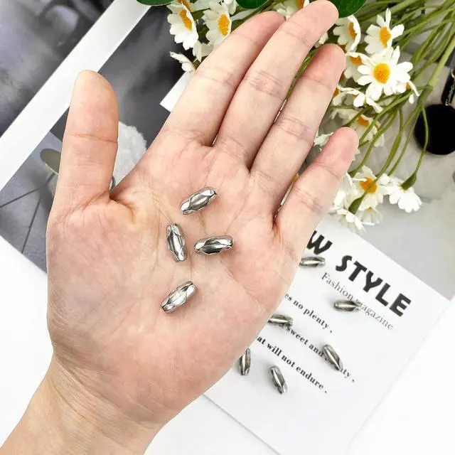 Alt view image 6 of 7 - BlingKingdom 12 PCS Blind Chain Connector Clips for Vertical Roman Roller | Stainless Steel, Quick Repair Roller Blind Beaded Pull Chord, Replacement Fixing for 4.5 mm Ball Chain Link Connector