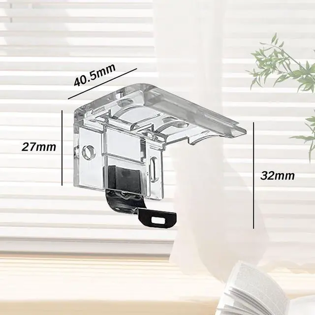 Alt view image 7 of 7 - 2 PCS Replacement Brackets for Cordless Blinds Mounting Bracket with Metal Clip for 1" PVC Honeycomb Pleated Shades Levolor Window Shade Holder Hardware Plastic Headrail Clip Mounting