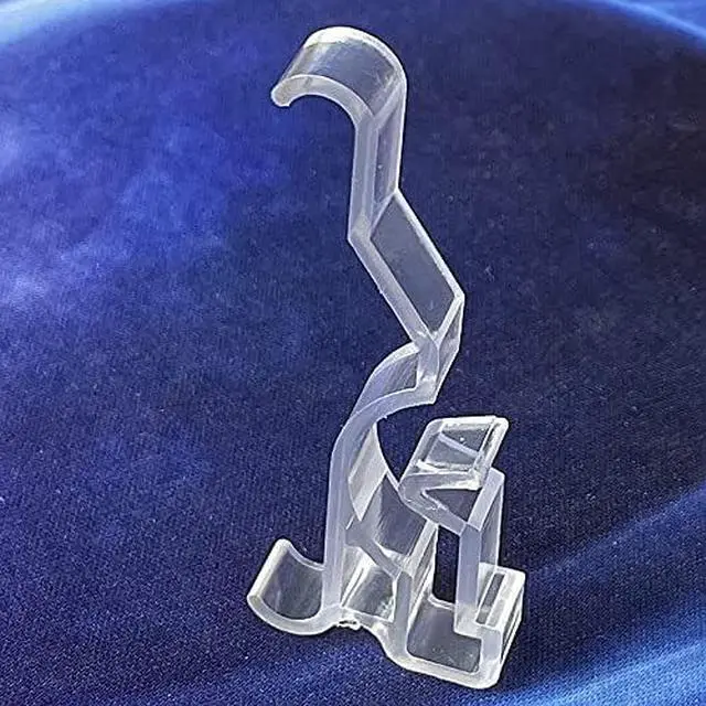 Alt view image 3 of 4 - Valance Clips 6pcs 2.5" Clear Plastic Hidden Retainer Holder Installation Bracket for 2inch Horizontal Wood and Faux Wood Blinds with a 2-1/2" (64mm) Arc-Shaped Slat