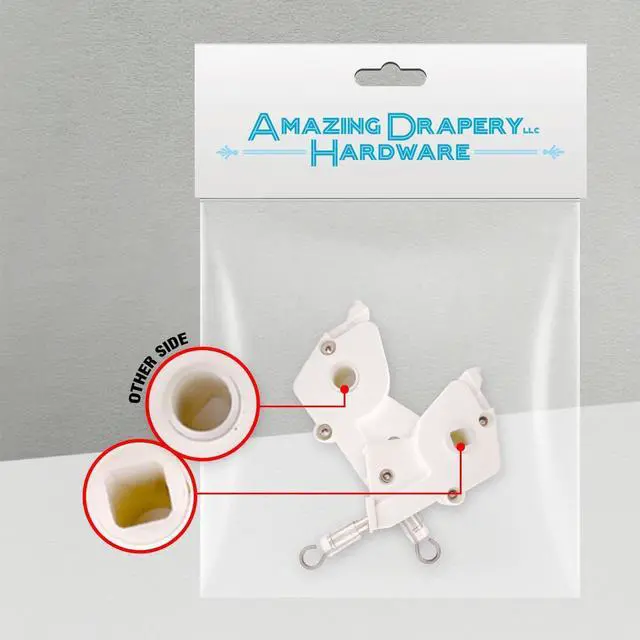 Alt view image 5 of 7 - Amazing Drapery Hardware High Profile 2" Plastic Wand Tilter for Horizontal Blinds 2ct - Square Rod Compatible, Durable Control Mechanism