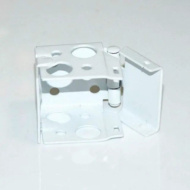 Alt view image 3 of 6 - Cutelec Box Mounting Bracket 1set for 1" Mini Blinds White Color Window Blinds Headrail with 1"x1" Size