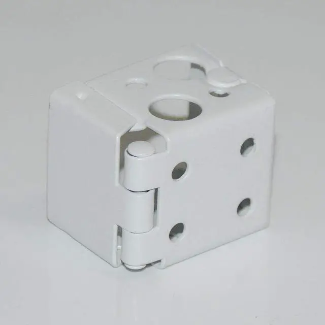 Alt view image 4 of 6 - Cutelec Box Mounting Bracket 1set for 1" Mini Blinds White Color Window Blinds Headrail with 1"x1" Size