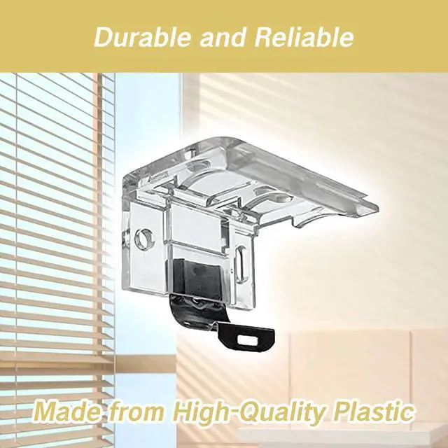 Alt view image 4 of 7 - 2 PCS Replacement Brackets for Cordless Blinds Mounting Bracket with Metal Clip for 1" PVC Honeycomb Pleated Shades Levolor Window Shade Holder Hardware Plastic Headrail Clip Mounting