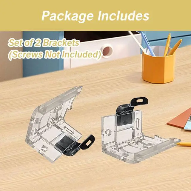 Alt view image 5 of 7 - 2 PCS Replacement Brackets for Cordless Blinds Mounting Bracket with Metal Clip for 1" PVC Honeycomb Pleated Shades Levolor Window Shade Holder Hardware Plastic Headrail Clip Mounting