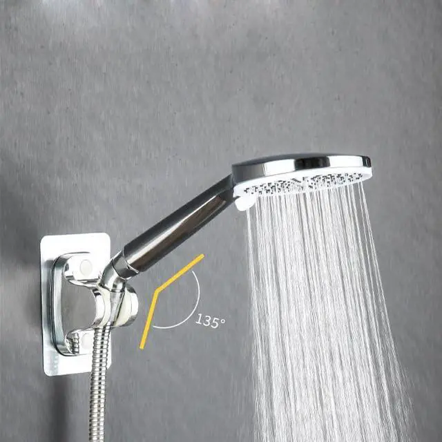 Alt view image 3 of 6 - Shower Head Elbow Adapter 45 Degree Solid Brass Shower Head Angle Adapter Extender for Handheld Showhead with Straight Arm Wall Shower Heads Handheld Sprayer Tilt Rainfall Downward