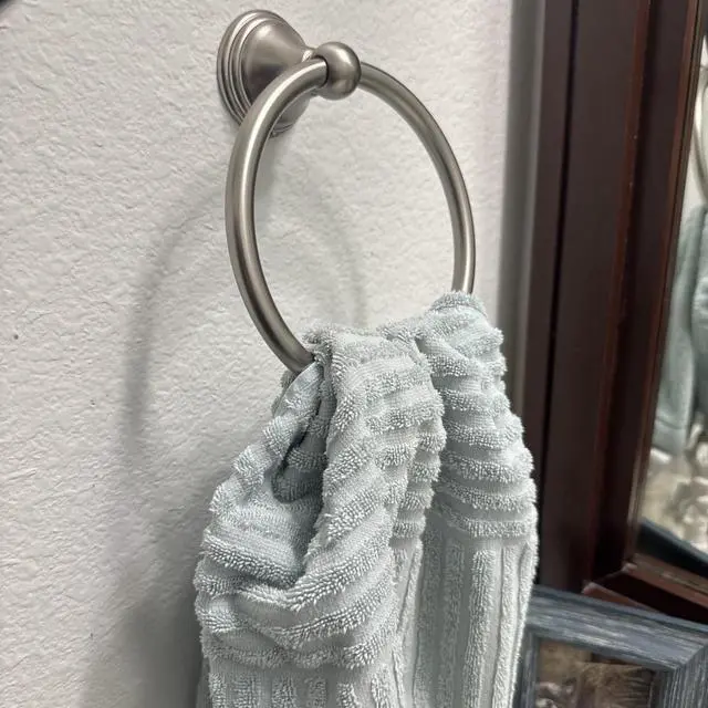 Alt view image 4 of 7 - Towel Ring for Bathroom, Brushed Nickel Hand Towel Holder 1 Pack, Bathroom Accessories and Towel Racks for Bathroom Wall Mount