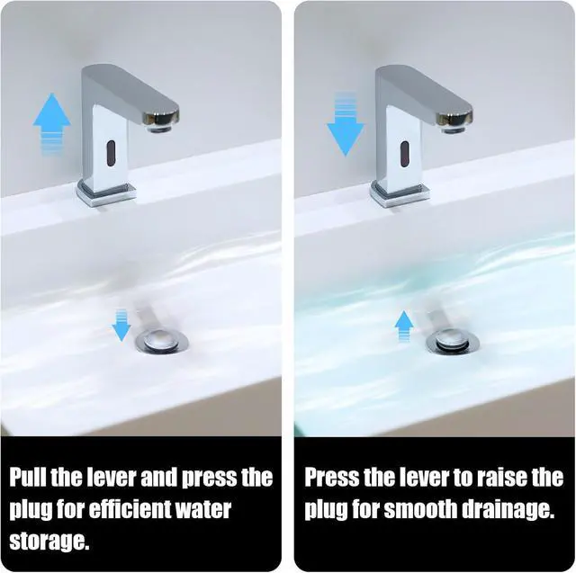 Alt view image 5 of 7 - 2pcs Sink Drain Parts, Pop-Up Stopper & Pivot Rod for Price Pfister | Sink Drain Repair Kit for Popular Band, Bathroom Replacement