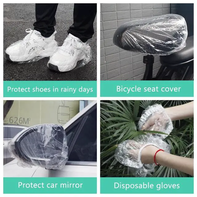 Alt view image 6 of 7 - Keeygo Disposable Shower Caps 30 PCS Bath Caps Clear Waterproof Plastic Wraps for Women, Hotel Travel Essentials Accessories Hair Caps(17.3")