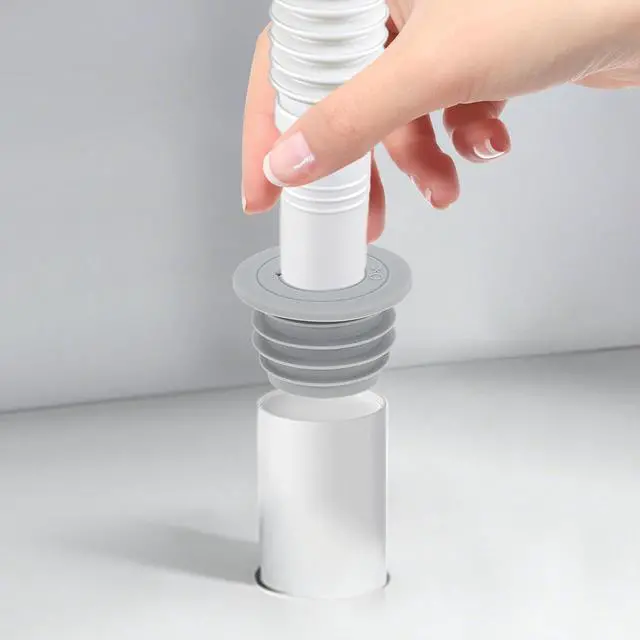 Alt view image 3 of 7 - 2 Pcs Washer Drain Hose Seal, Washing Machine Pipe Plug | Silicone Cover for Kitchen, Bath, Washing