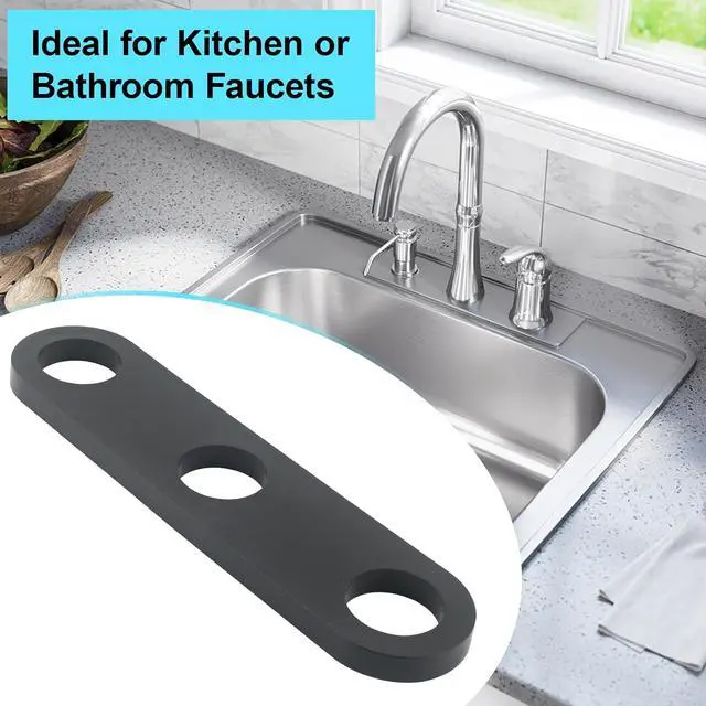 Alt view image 7 of 7 - Faucet Stabilization Plate Compatible with Delta RP37490 | 3-Hole Under Sink Support Bracket
