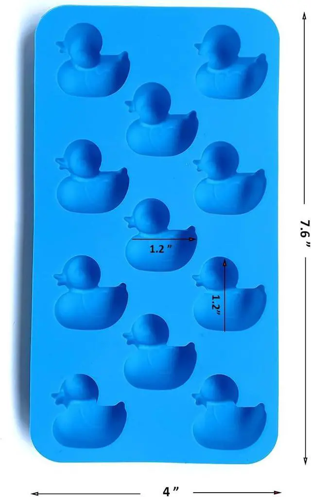 Alt view image 3 of 6 - 3 SET OF Funny Shaped Silicone Mold For Chocolate, Ice Cube Tray Party and Favors SAMZAREULO (DUCK)