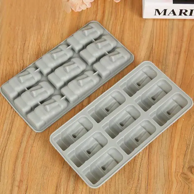 Alt view image 4 of 7 - 2 Pcs 9 Cavity Easter Island Moai Head Stone Statues Ice Cube Trays TPR Chocolate Candy Jello Soap Mold