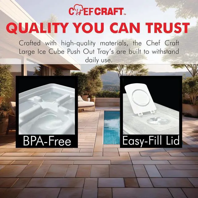 Alt view image 6 of 6 - Chef Craft Ice Cube Tray with Lid