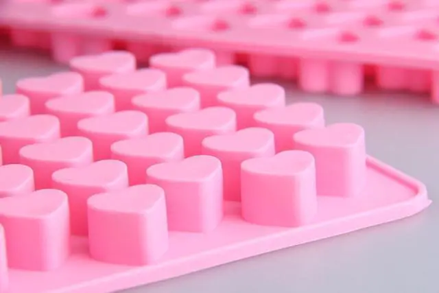 Alt view image 2 of 5 - Silicone Mini Heart Shape Ice Cube Candy Chocolate Mold (PACK OF 2)