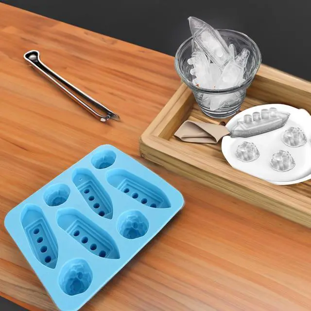 Alt view image 4 of 7 - Titanic Shape Ice Tray