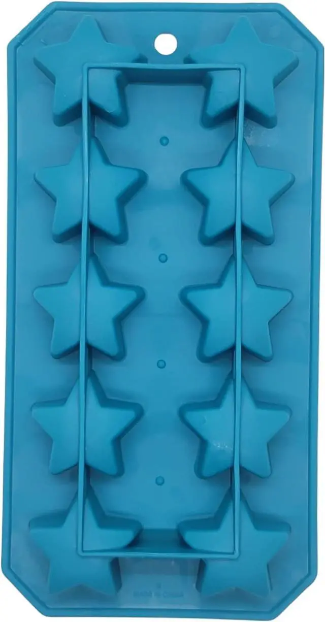 Alt view image 2 of 3 - Handy Housewares Flexible Thermoplastic 10-Cube Ice Cube Tray - Star Shapes (1 Pack)