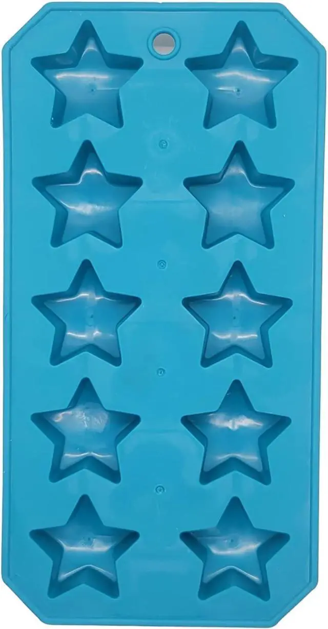Main image of Handy Housewares Flexible Thermoplastic 10-Cube Ice Cube Tray - Star Shapes (1 Pack)