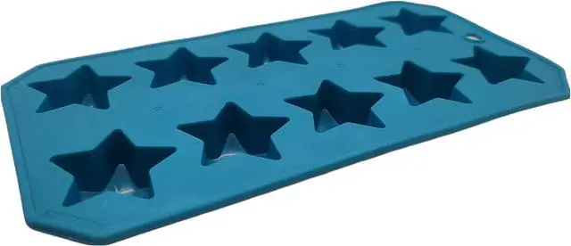 Alt view image 3 of 3 - Handy Housewares Flexible Thermoplastic 10-Cube Ice Cube Tray - Star Shapes (1 Pack)