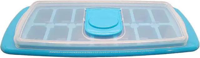Alt view image 2 of 4 - Handy Housewares Anti-Spill 14-Cubes Covered Ice Cube Tray with Easy Flip and Fill Lid (1-pack)