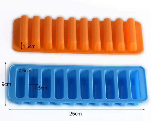 Alt view image 4 of 5 - 2 Ice Tube Making Trays for Water Bottles - 2pc Sets