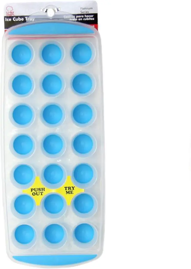 Alt view image 2 of 5 - Chef Craft Select Plastic Ice Cube Tray, 11 inch in length yields 21 cubes, Color May Vary