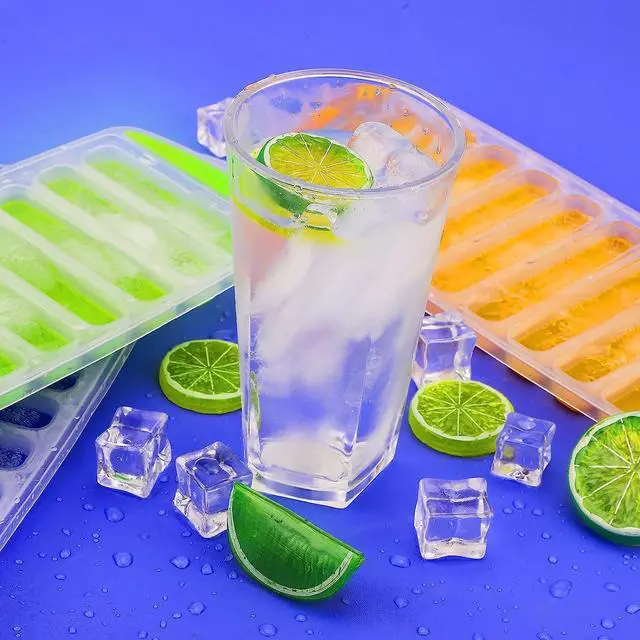Alt view image 5 of 7 - 2 Pcs Long Ice Stick Tray Silicone with Lid,Water Bottle Ice Cube Tray with Easy Push and Pop Out Material, Ideal for Sports and Water Bottles