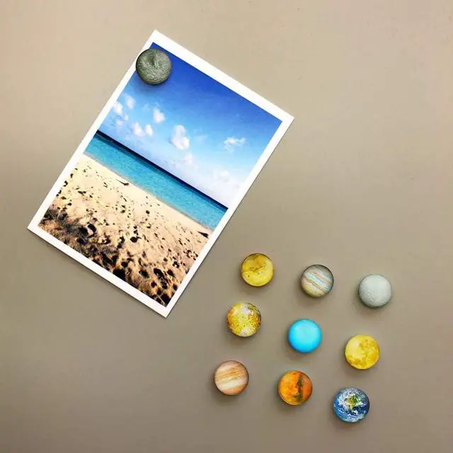 Alt view image 5 of 7 - Planetary Refrigerator Magnets - 12 Pack Fridge Magnets, 1.35 Inches Diameter, Best Housewarming Home Decorations Gift.