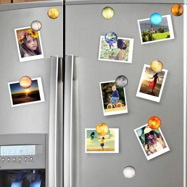 Alt view image 6 of 7 - Planetary Refrigerator Magnets - 12 Pack Fridge Magnets, 1.35 Inches Diameter, Best Housewarming Home Decorations Gift.