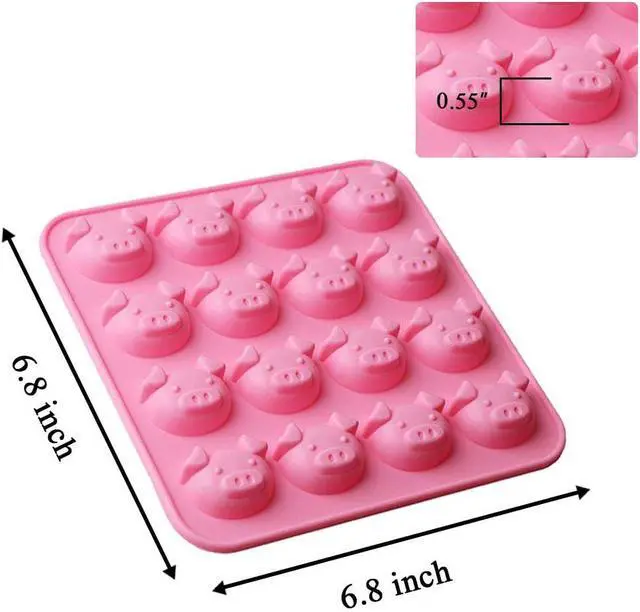 Alt view image 2 of 7 - Pig Mold Silicone DIY Mold for Chocolate Candy Ice Cube 16 Cavity