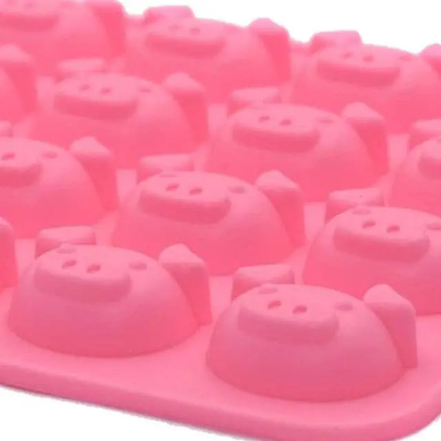 Alt view image 3 of 7 - Pig Mold Silicone DIY Mold for Chocolate Candy Ice Cube 16 Cavity